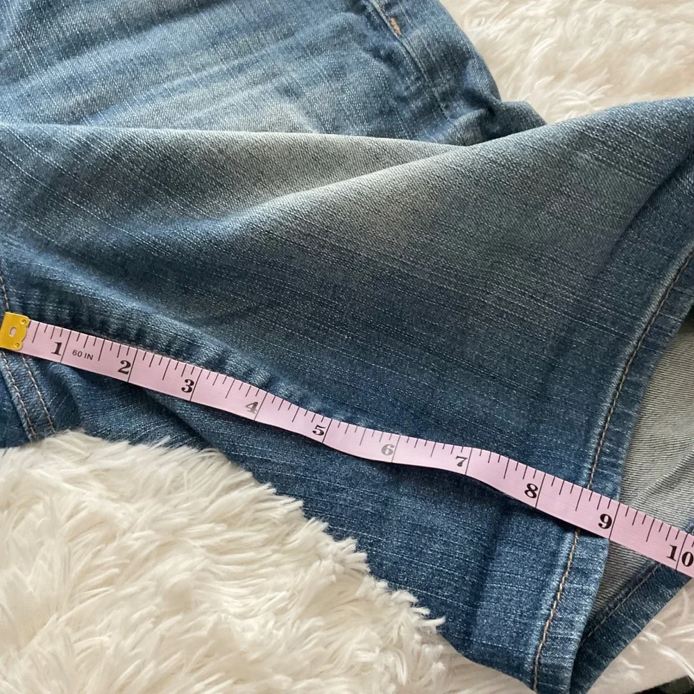 Kut From the Kloth Catherine Boyfriend Jean Shorts - Size 8 Distressed Modest
